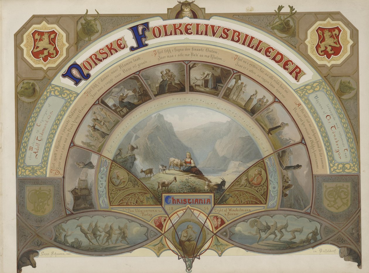 Norwegian Folk Life Pictures by Caspar Scheuren