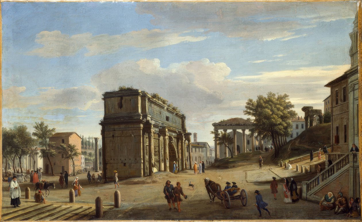 The Arch of Constantine by Caspar Adriaans van Wittel