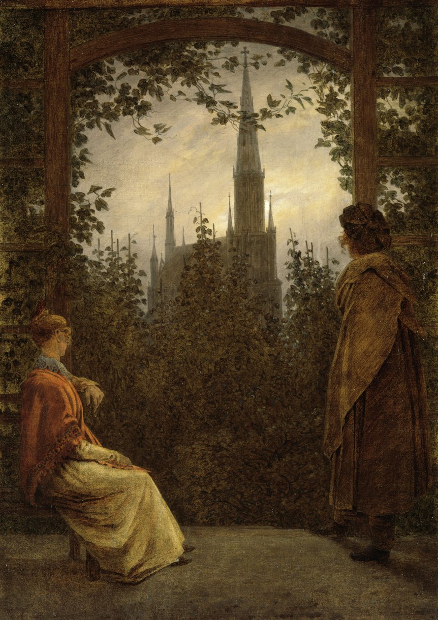 Garden Bower in Greifswald, 1818 by Caspar David Friedrich