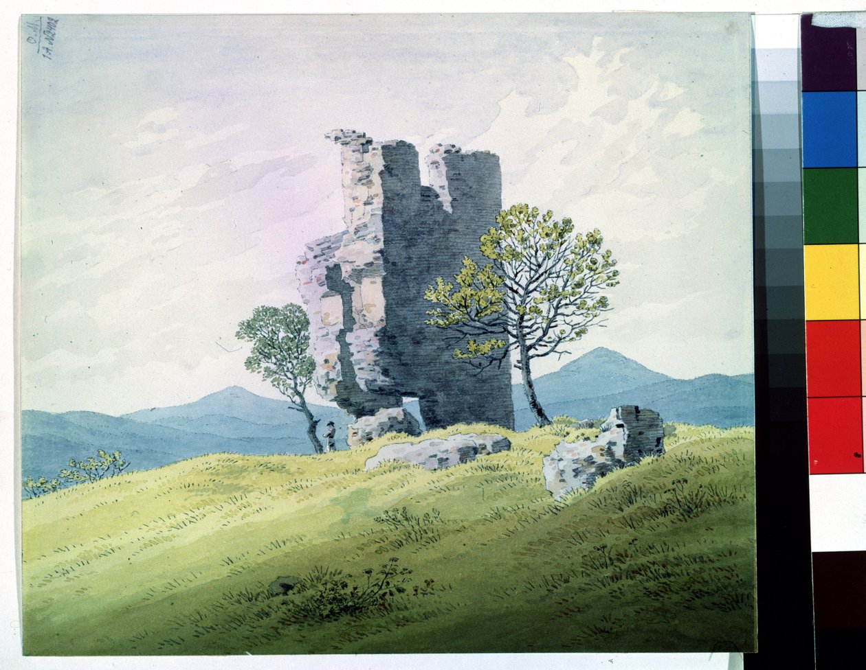The Ruins of Teplice Castle in the Czech Republic by Caspar David Friedrich