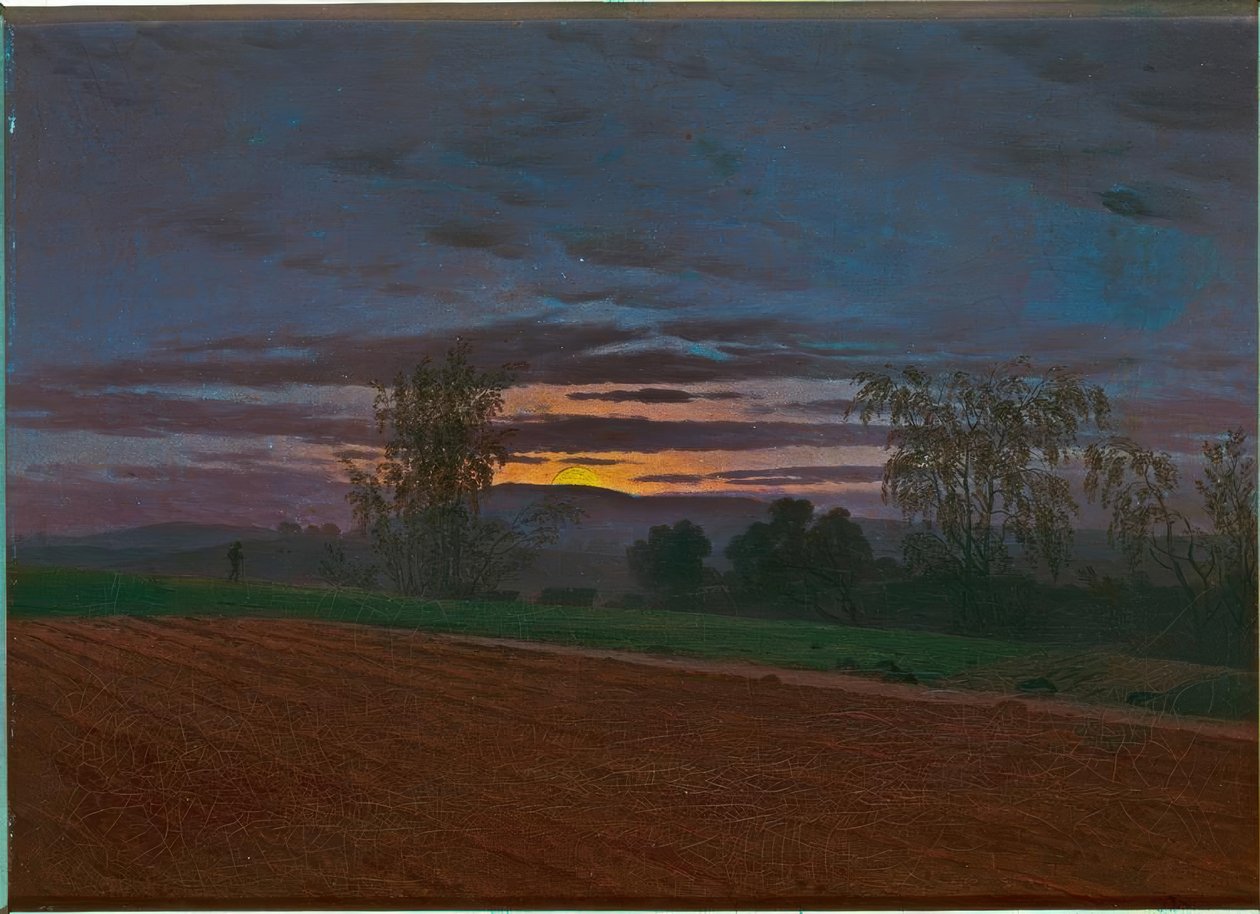 Plowed Field by Caspar David Friedrich