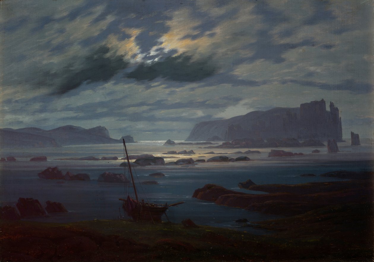 The Northern Sea in Moonlight by Caspar David Friedrich