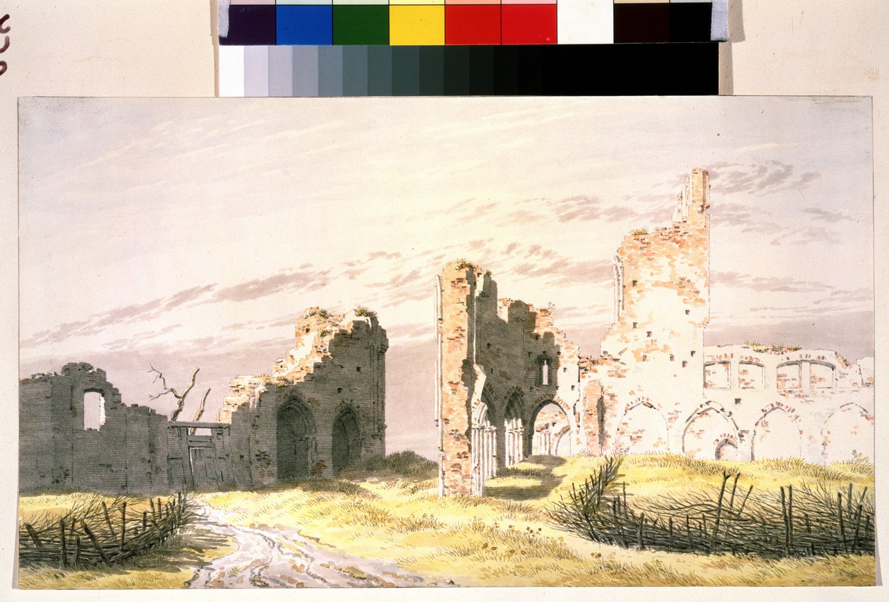 A Monastery at Elden by Caspar David Friedrich