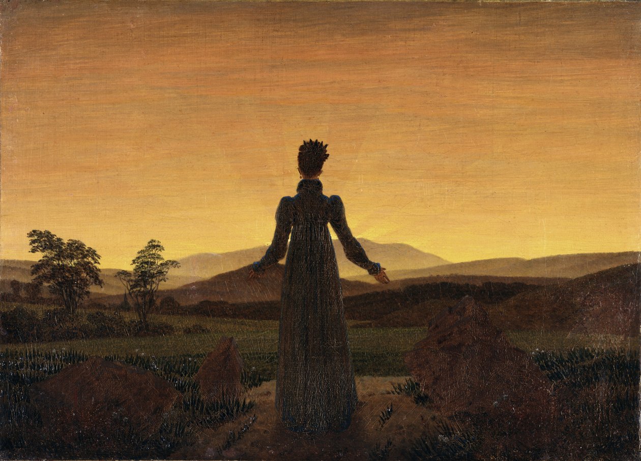 Woman before the Rising Sun, ca 1818 by Caspar David Friedrich