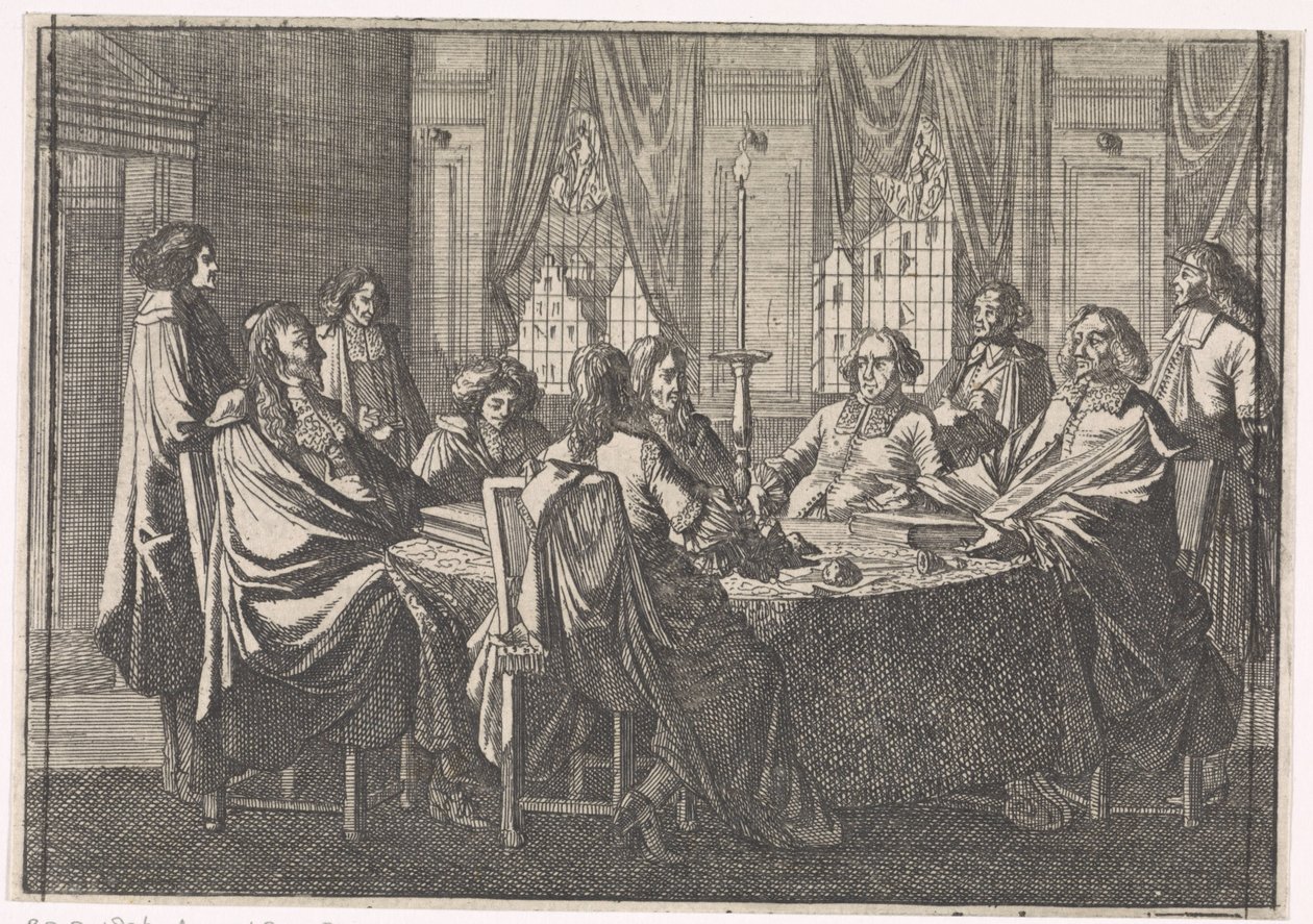 Negotiations During the Peace of Münster, 1648 by Caspar Luyken (attributed to)