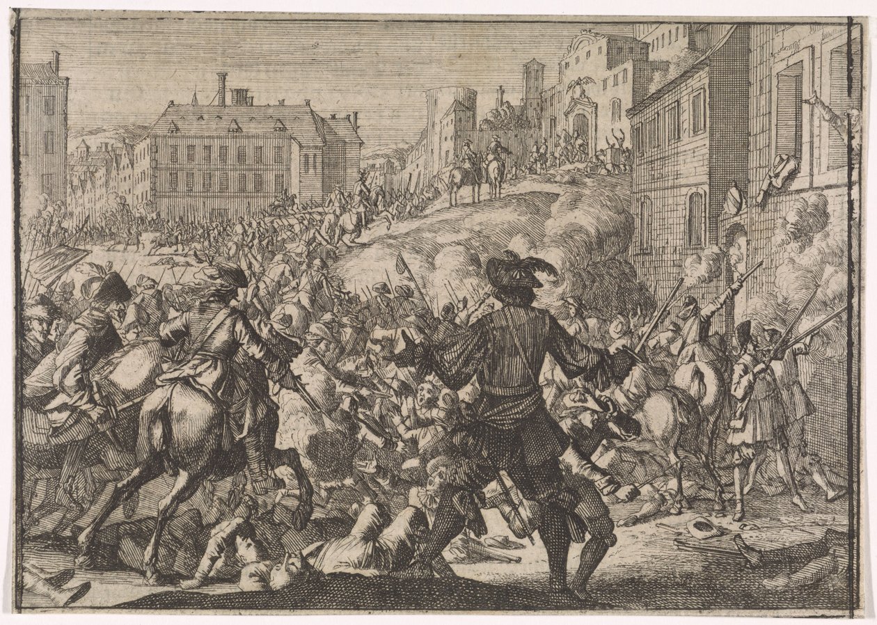 Conquest of Prague by the Swedish Army, 1648 by Caspar Luyken (attributed to)