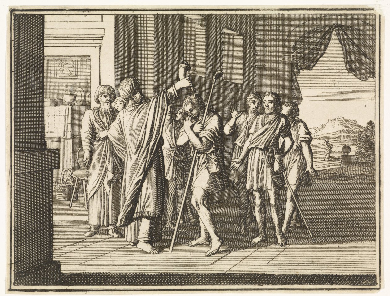 David Anointed King by Samuel by Caspar Luyken