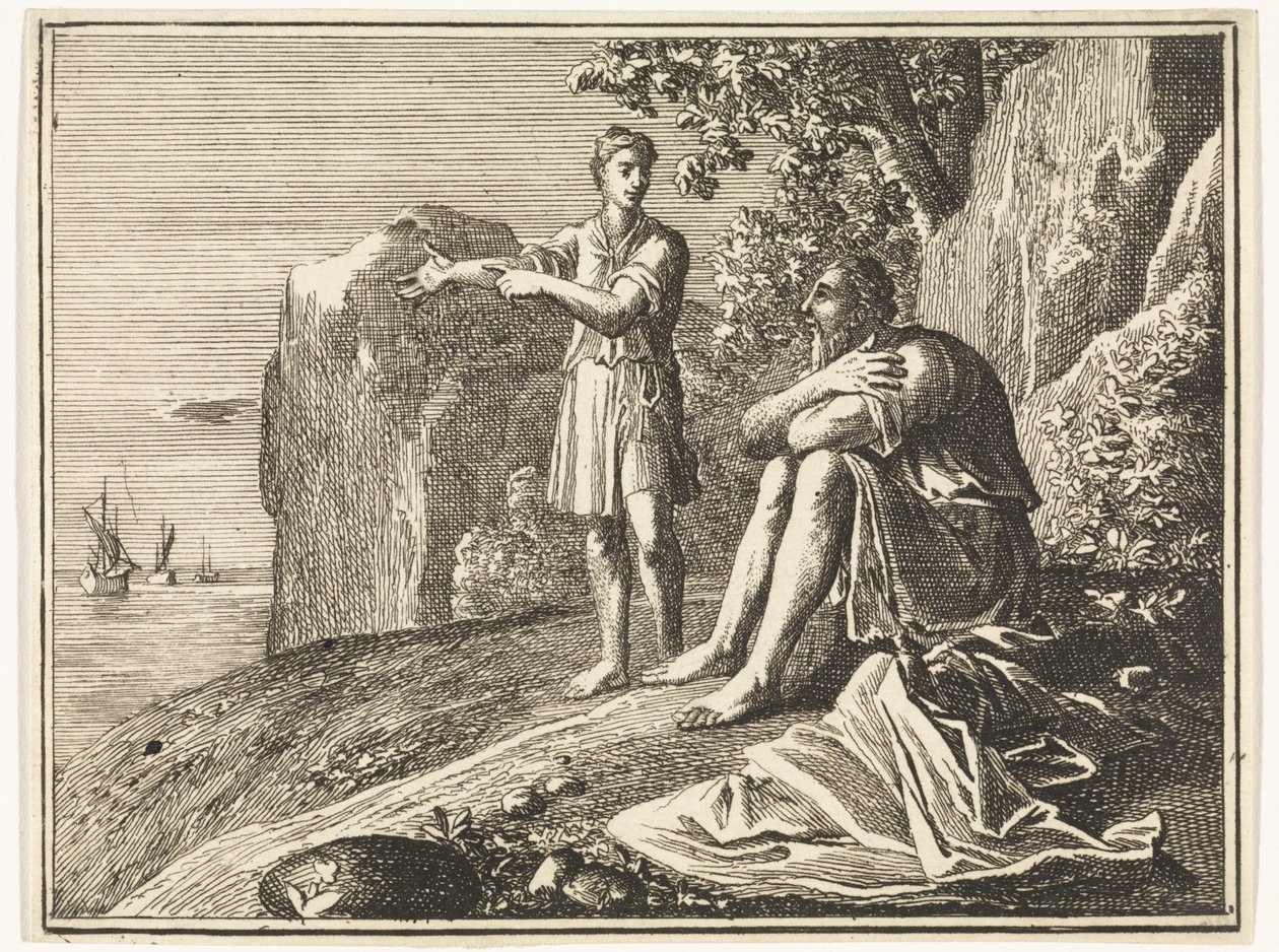 The Servant of Elijah Sees a Small Rain Cloud by Caspar Luyken