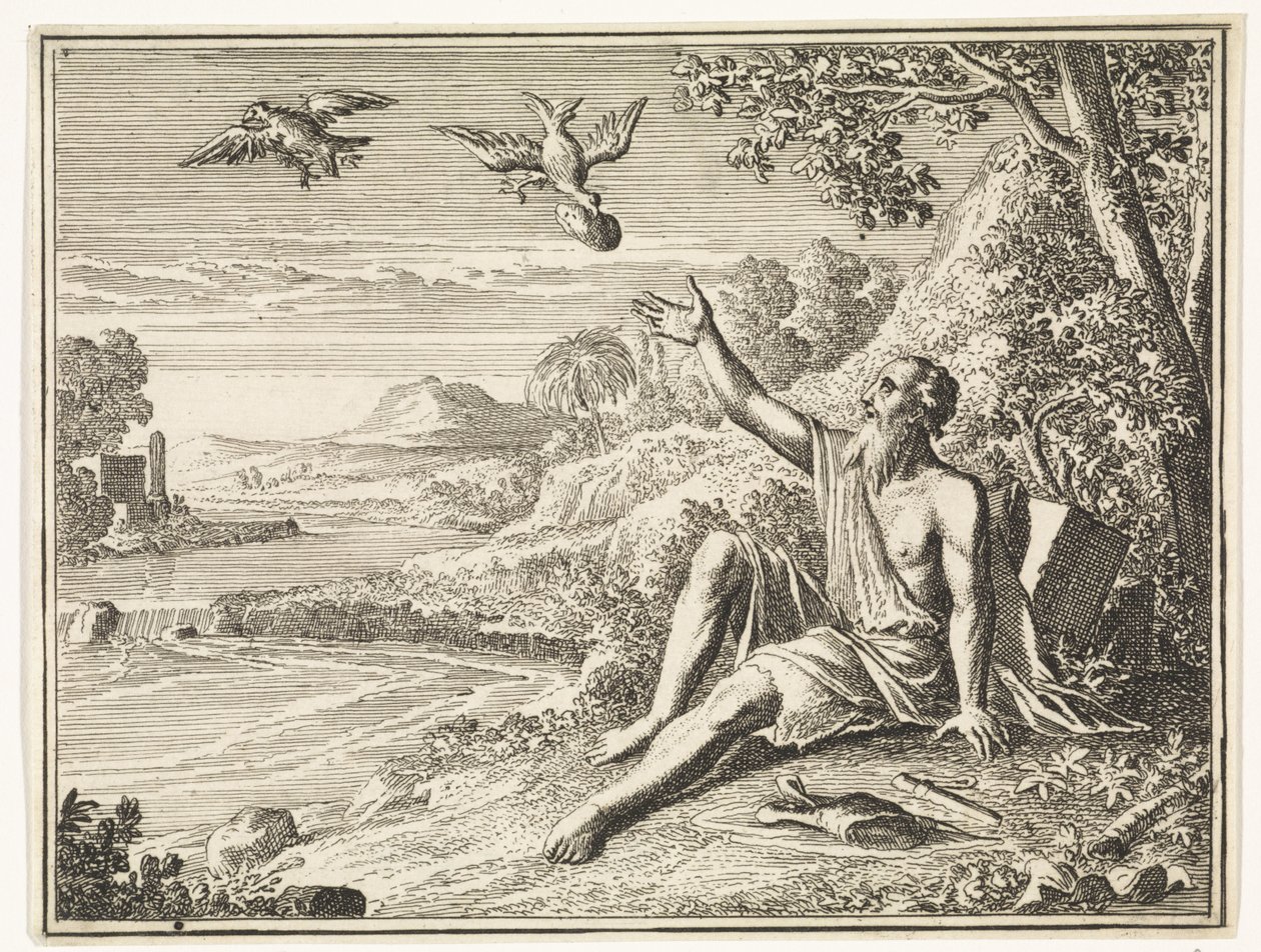 Elijah Fed by the Ravens by Caspar Luyken