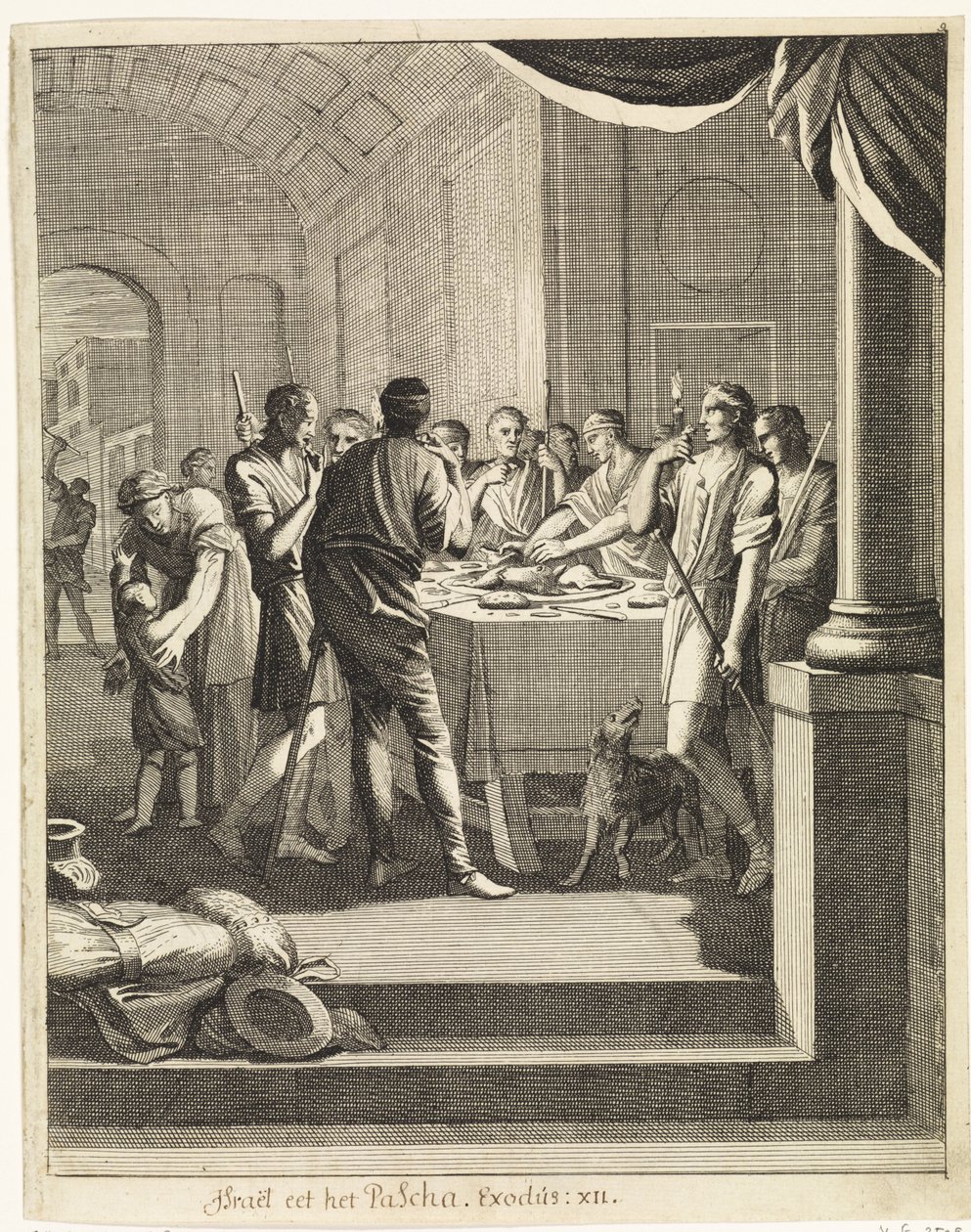 Israelites Eating Lamb by Caspar Luyken