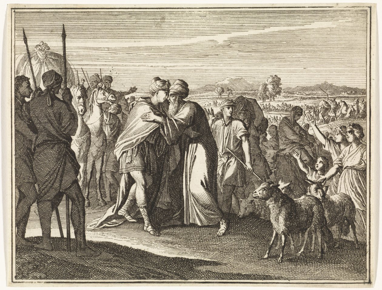Meeting of Jacob and Joseph by Caspar Luyken