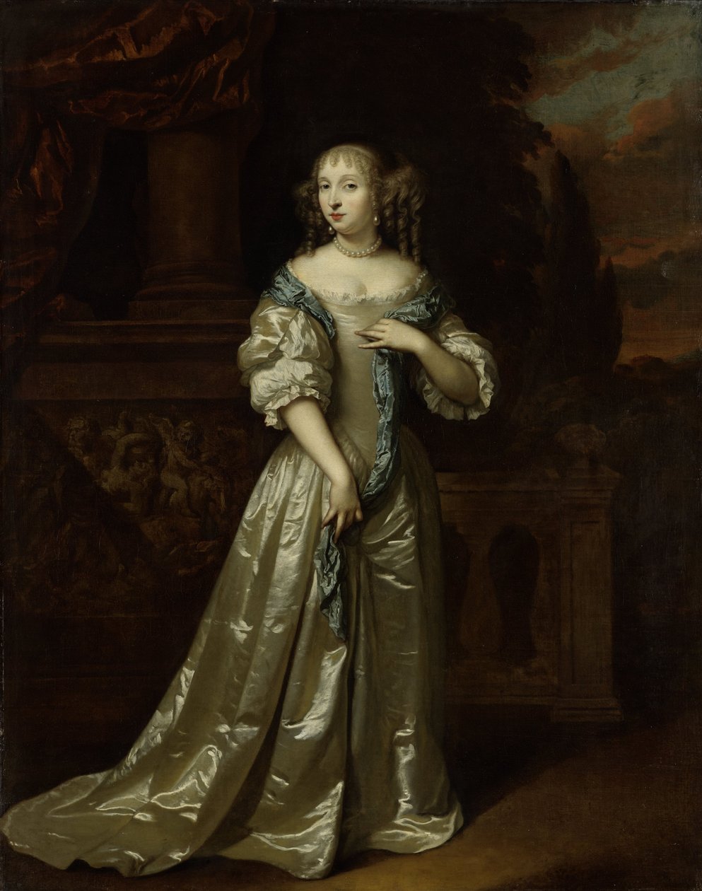 Portrait of Philippina Staunton by Caspar Netscher