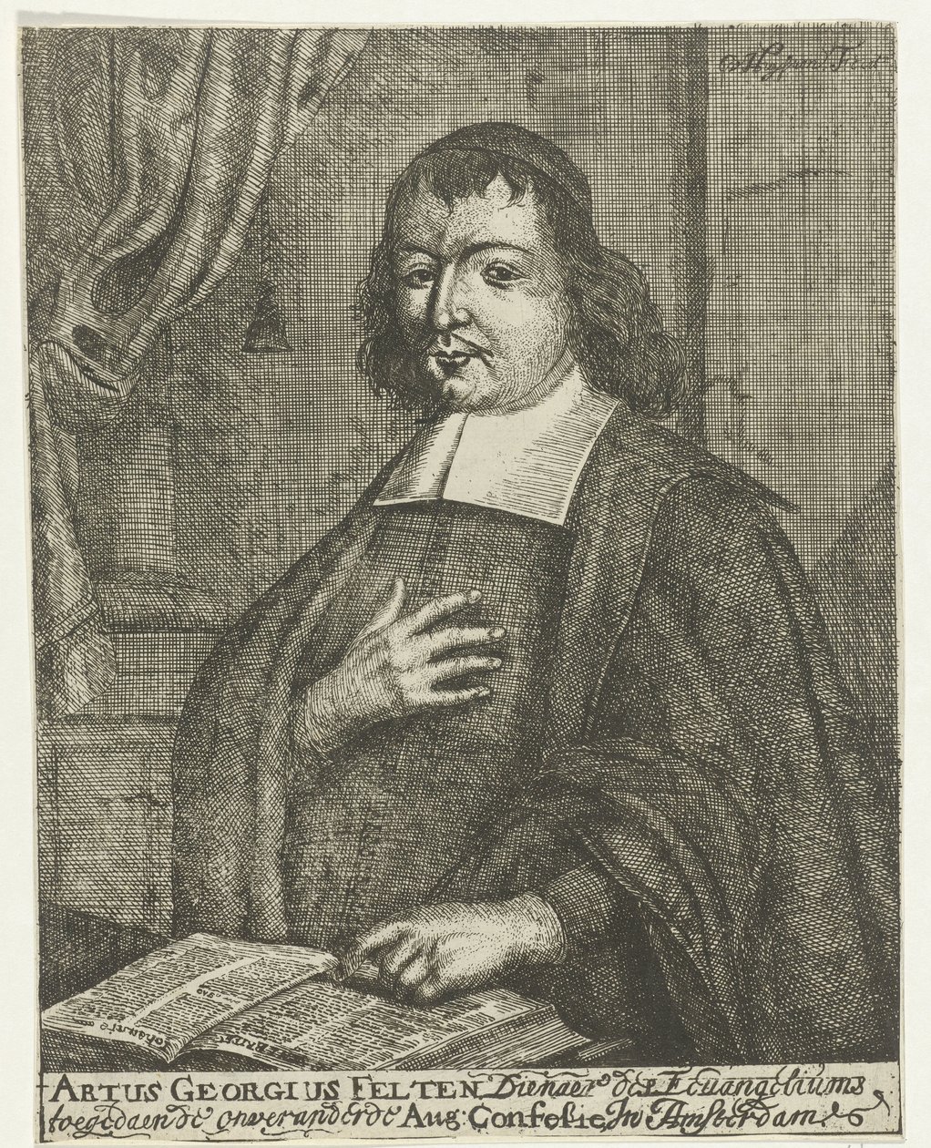 Portrait of Artus Georg Velten by Caspar van Huysum