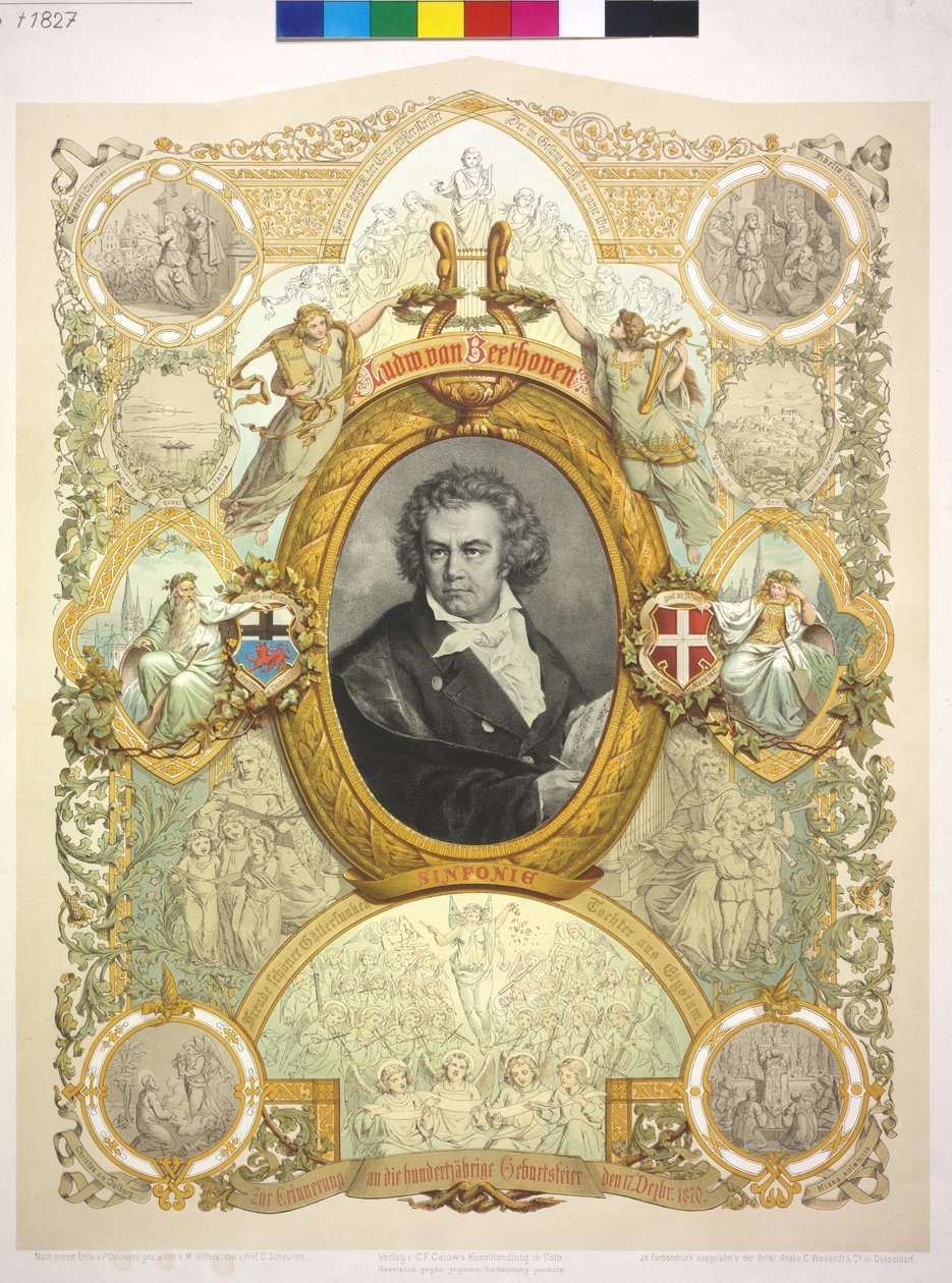 Ludwig van Beethoven by Casper Johann Nepomuk Scheuren