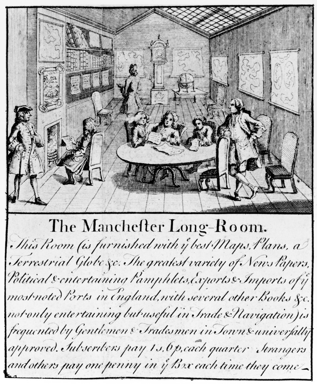 The Manchester Long Room (detail) by Casson and Berry