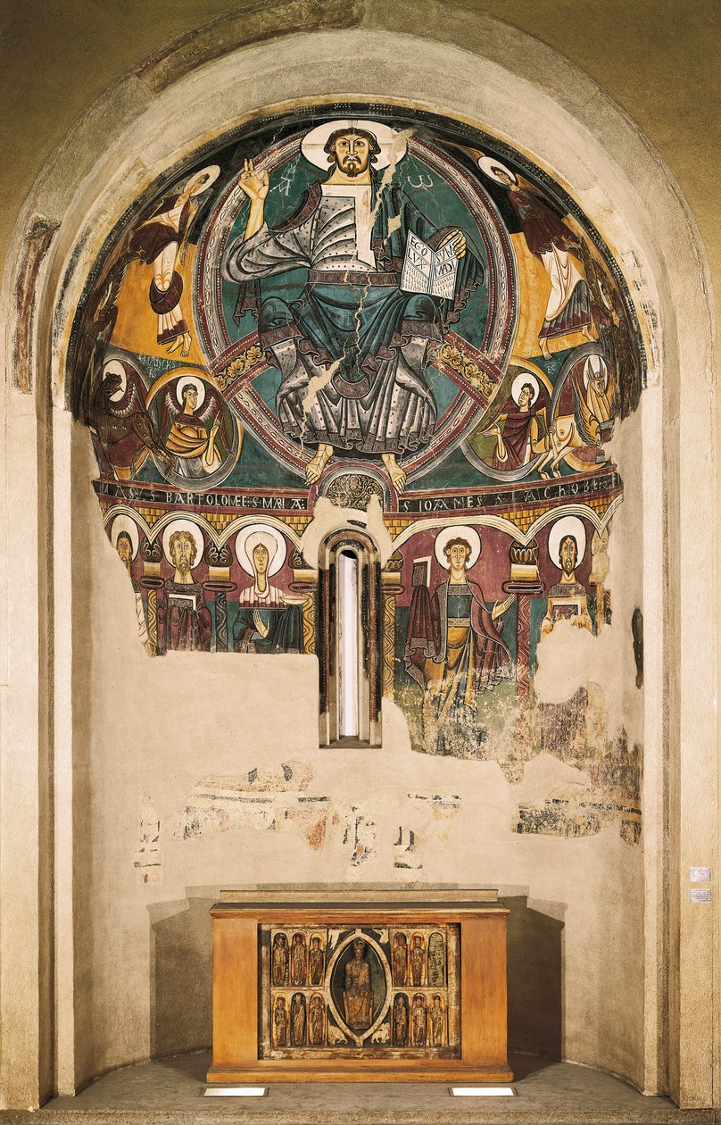 Christ in Glory, from the Church of San Clemente de Tahull, Lerida, Spain by Catalan School