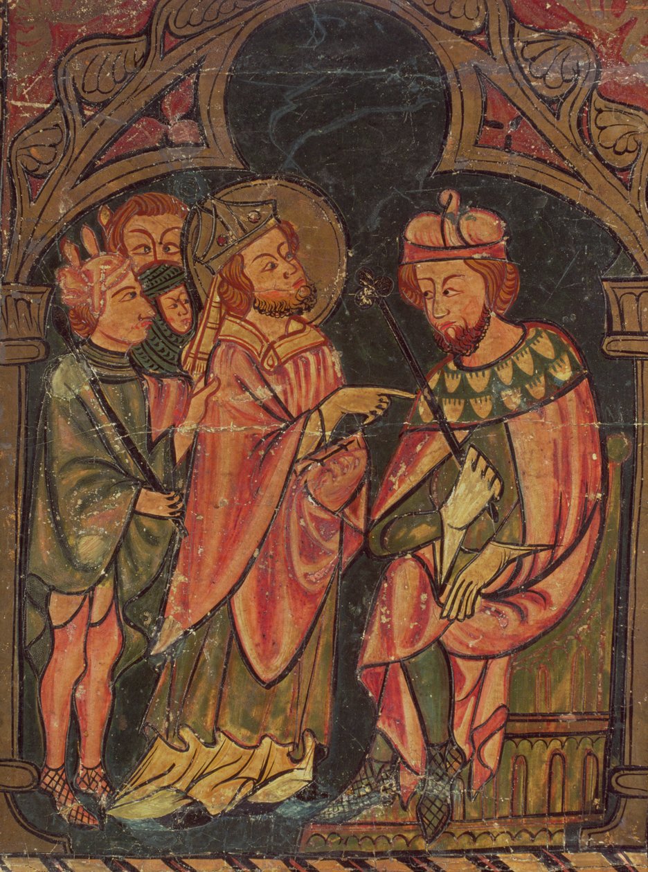 st-cyprian-bishop-of-carthage-brought-before-emperor-valerian