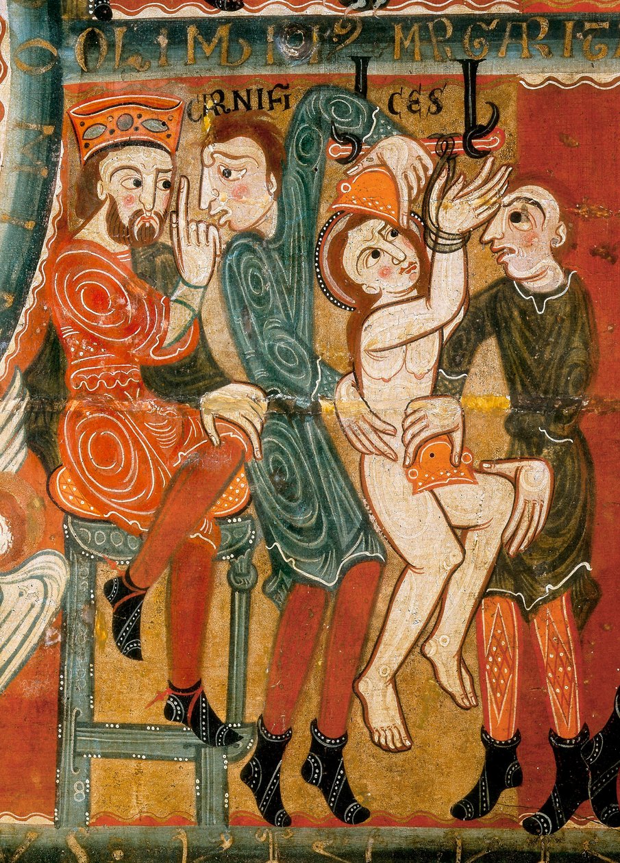 The Martyrdom of St Margaret (detail) by Catalan School