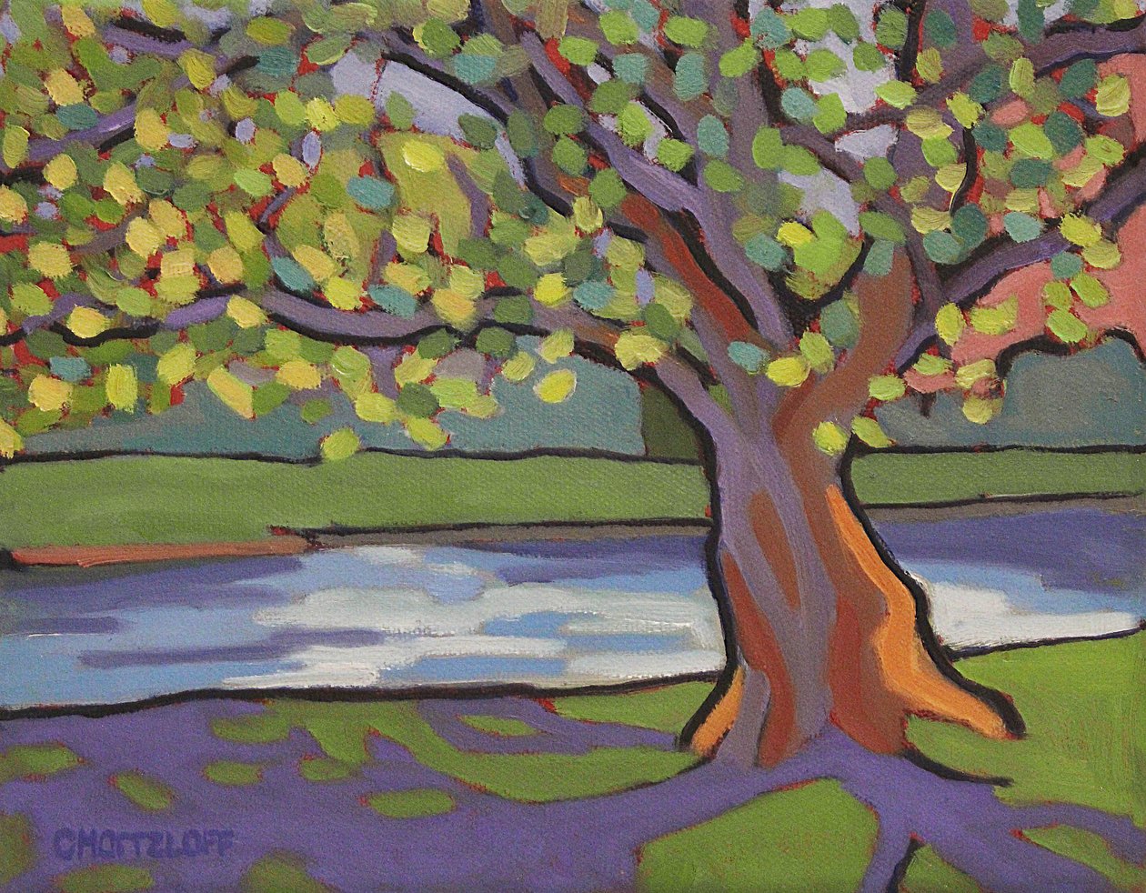 By the Sycamore, 2022 by Catherine J Martzloff