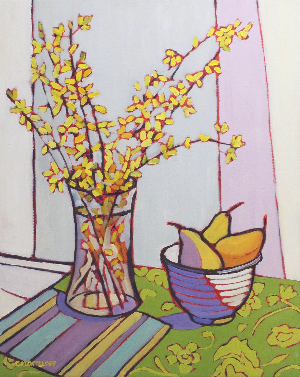 Collecting Forsythia (2023) by Catherine J Martzloff