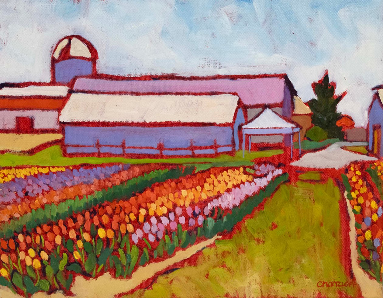 Tulip Fields by Catherine J Martzloff