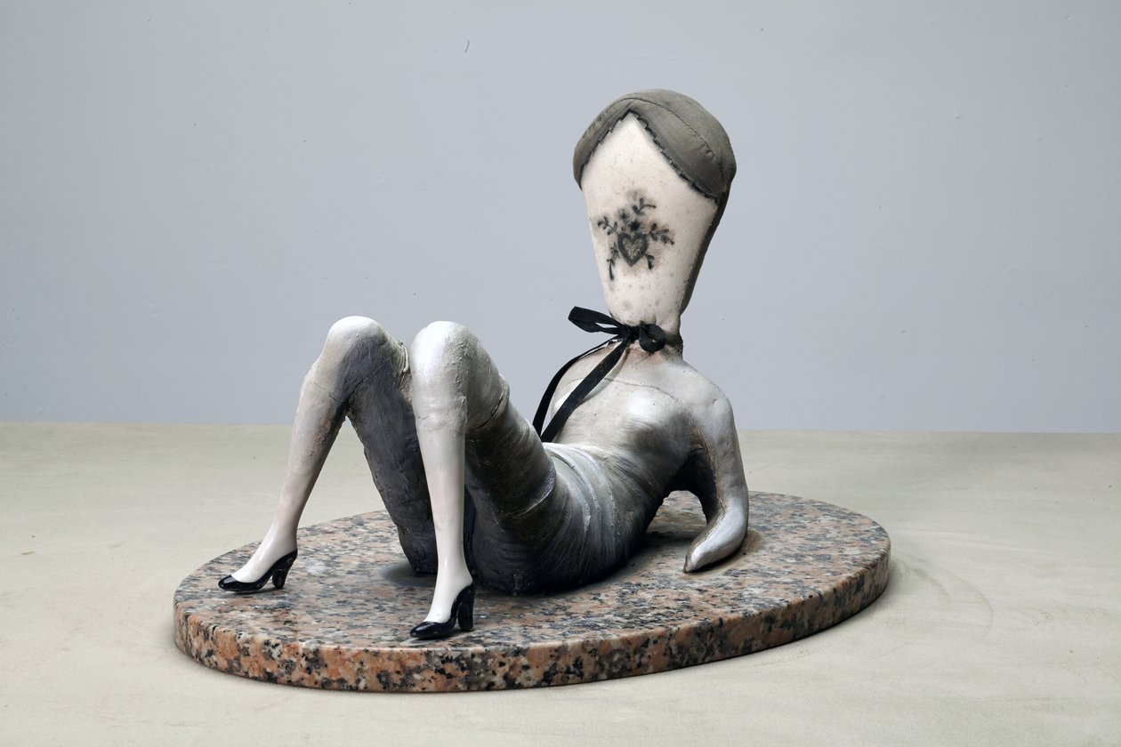 Dirty Love Pillow by Cathie Pilkington