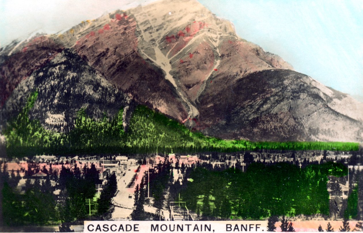 Cascade Mountain, Banff, Alberta, Canada, c1920s by Cavenders Ltd
