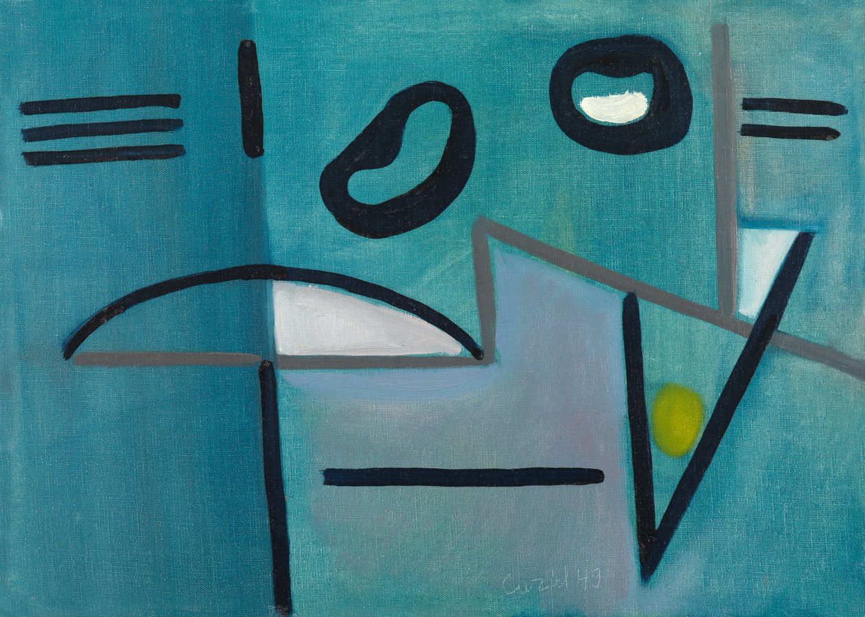 Blue Abstract by Caziel Caziel