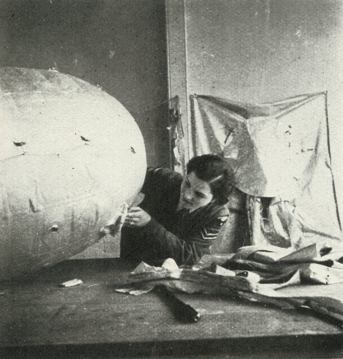 Repairing Barrage Balloons by Cecil Beaton