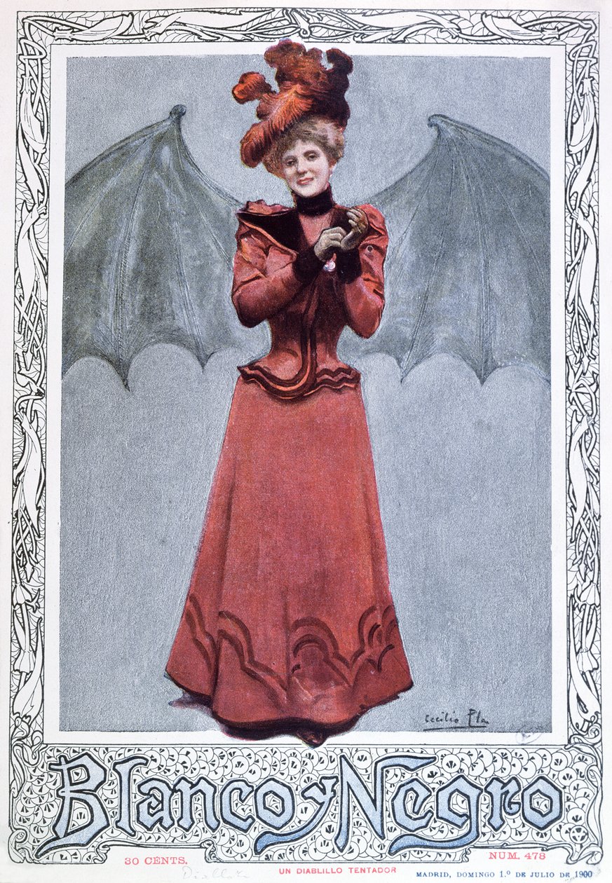 The Devilish Temptress, from the Front Cover of 