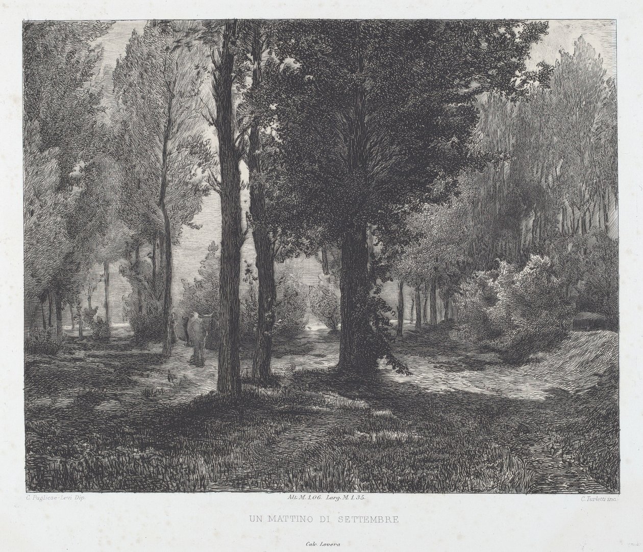 A September Morning by Celestino Turletti, after Clemente Pugliese Levi