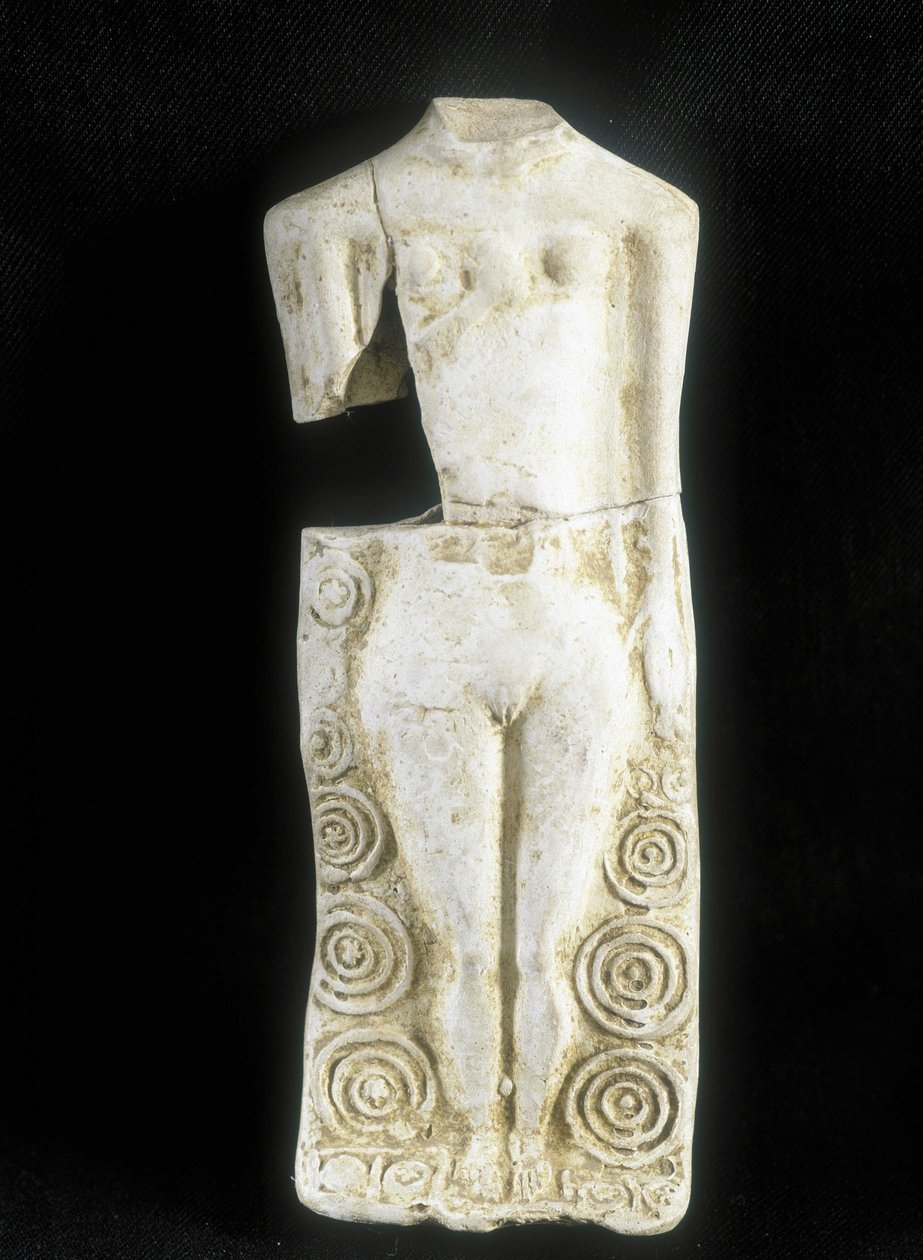Woman with three breasts (Statuette made by the Celtic potter Rextuguenos) by Celtic