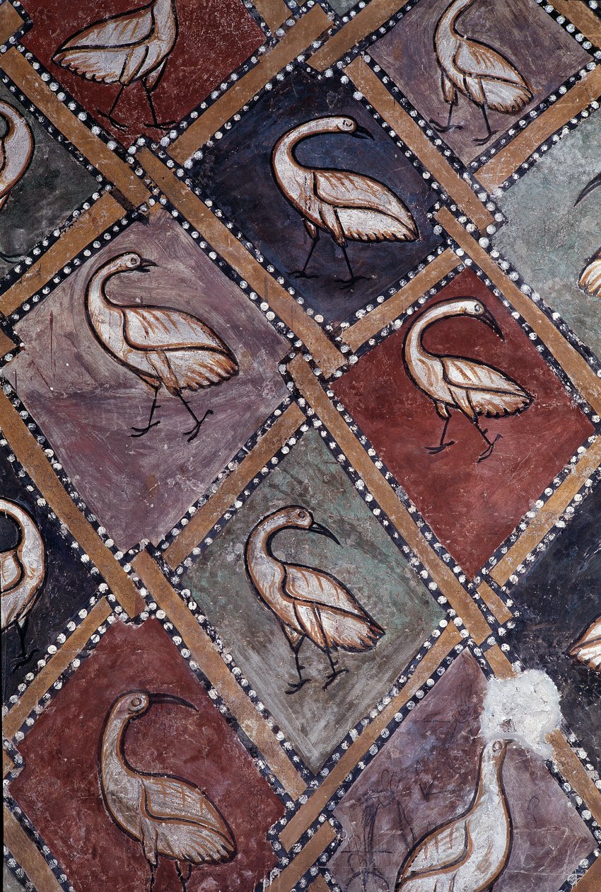 Birds (detail) by Central Italian School