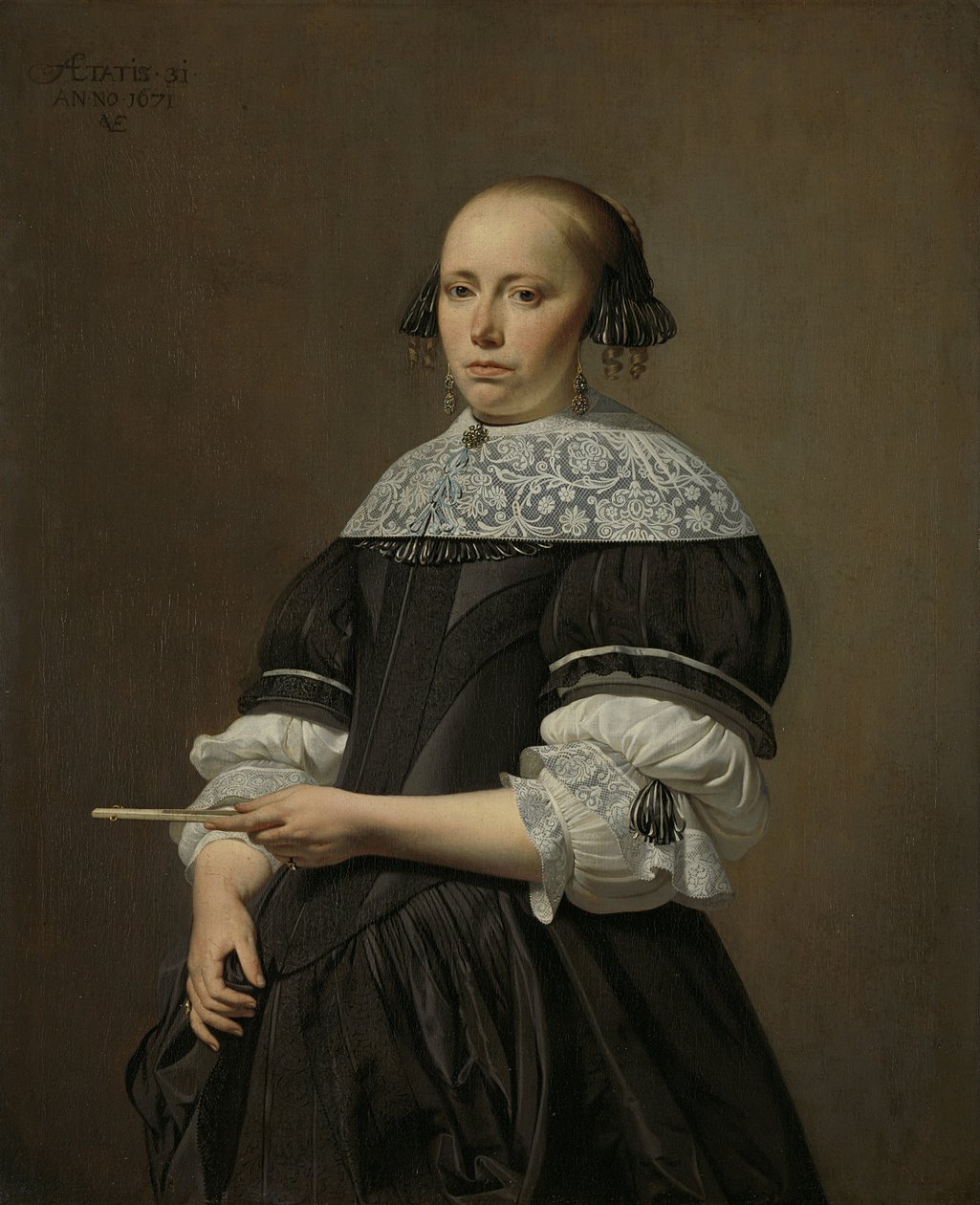 Portrait of Elisabeth van Kessel, 1671 by Cesar Boetius van Everdingen