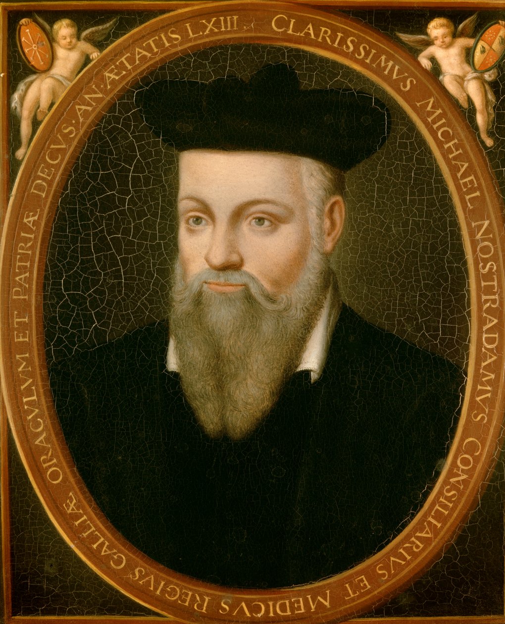 Portrait of Michel de Nostradamus, known as Nostradamus, astrologer by Cesar Nostradamus