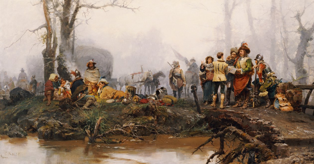The Encampment by Cesare Auguste Detti