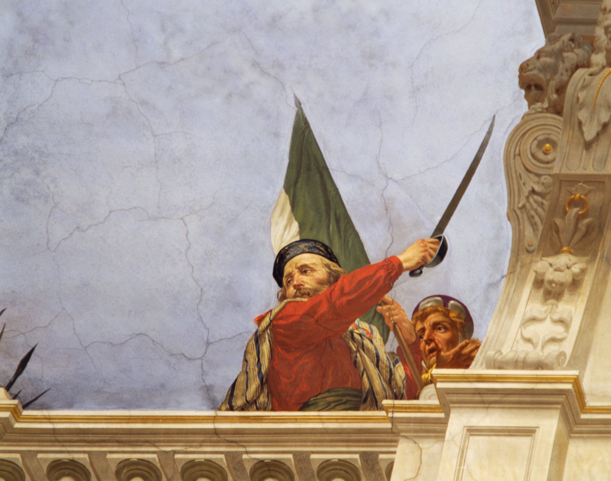 Allegory of Italy (detail) by Cesare Mariani