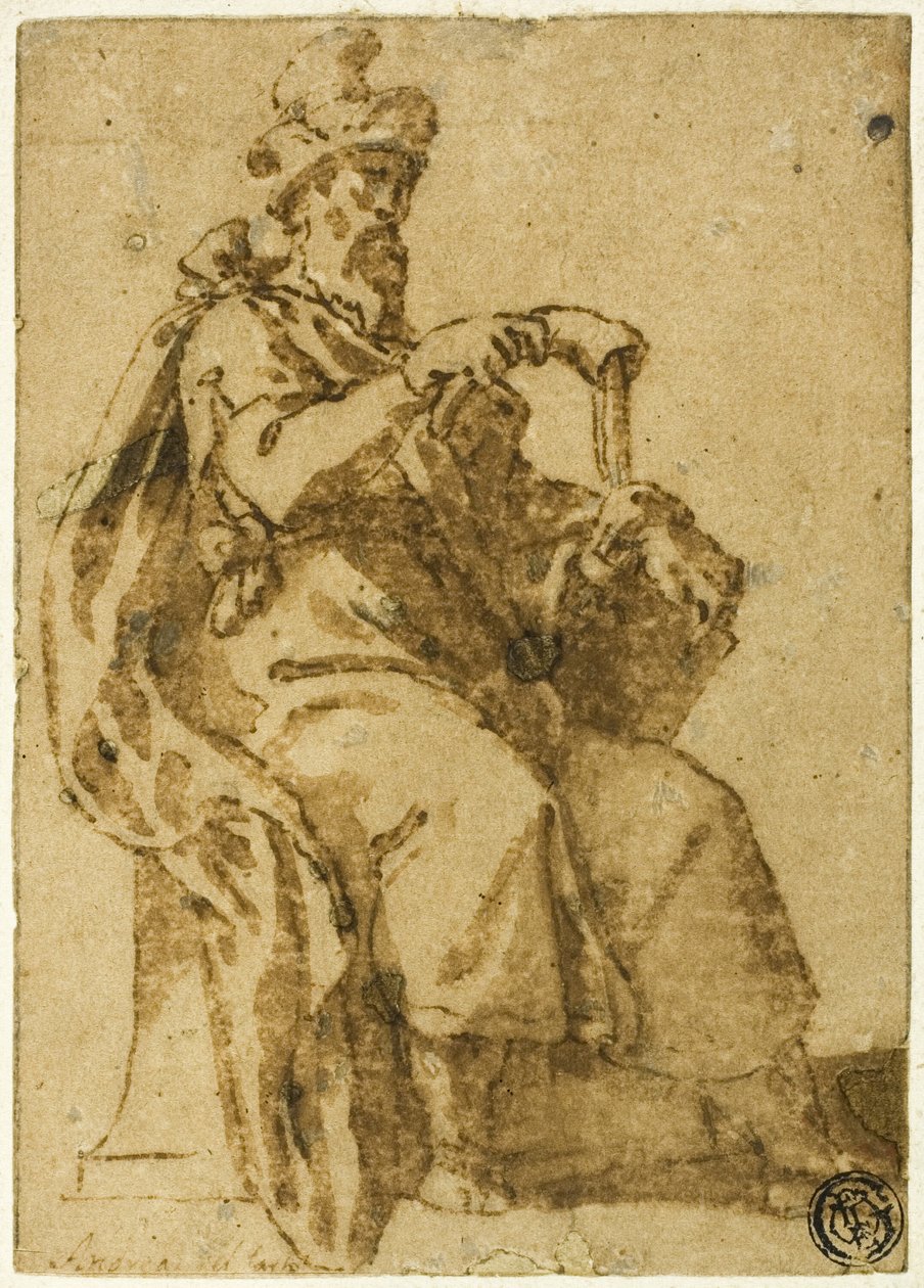 Samuel Enthroned by Cesare Nebbia