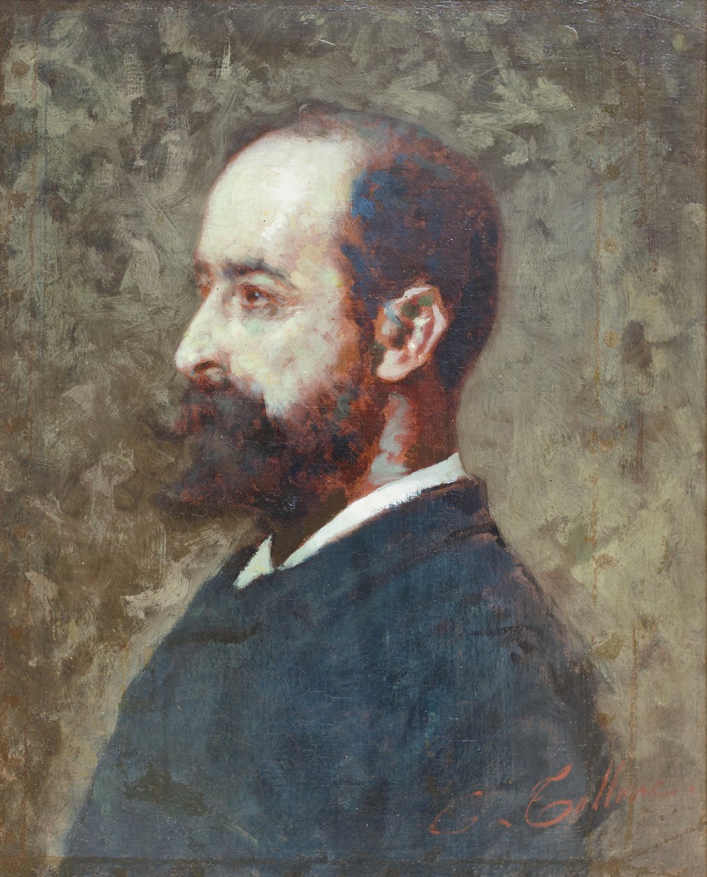 Portrait of Ambrogio Raffele by Cesare Tallone