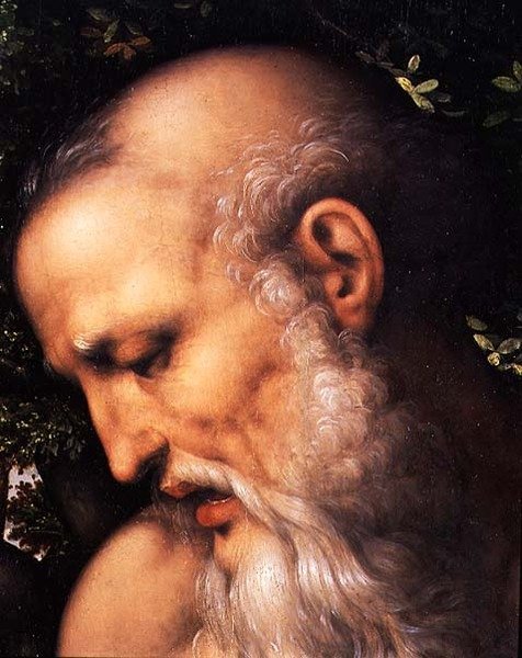 St. Jerome (detail) by Cesare da Sesto