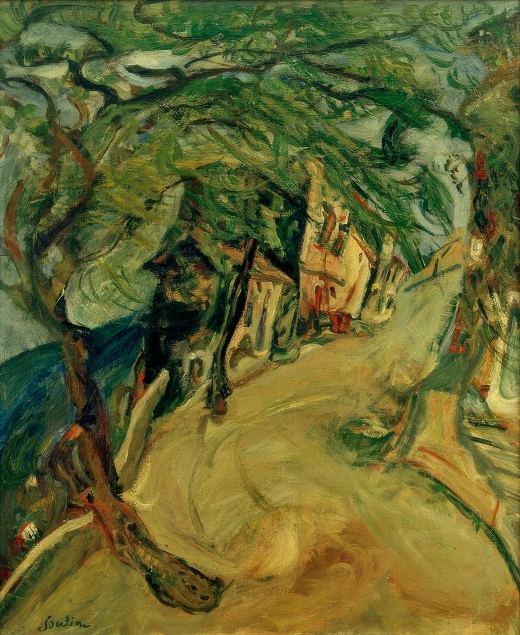 Ch. Soutine, The Road to the Hill by Chaim Soutine