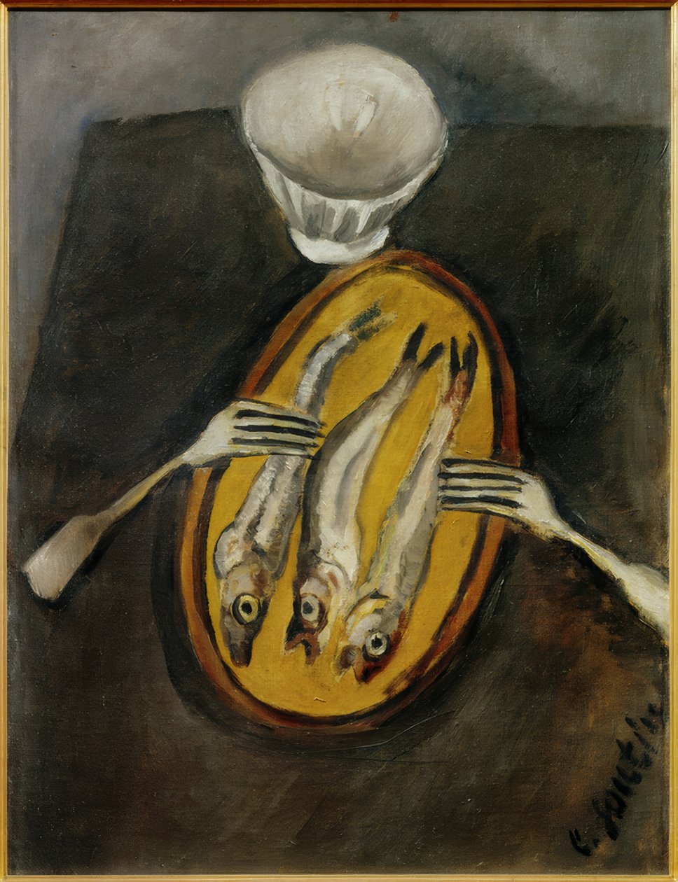 Still Life with Herrings by Chaim Soutine