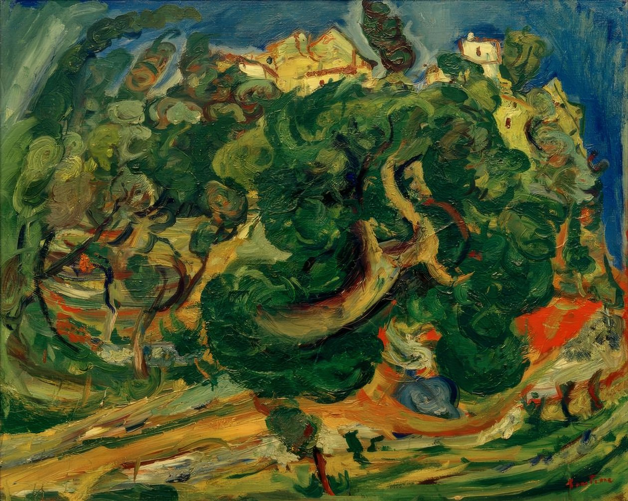 C. Soutine, Landscape in Southern France by Chaim Soutine