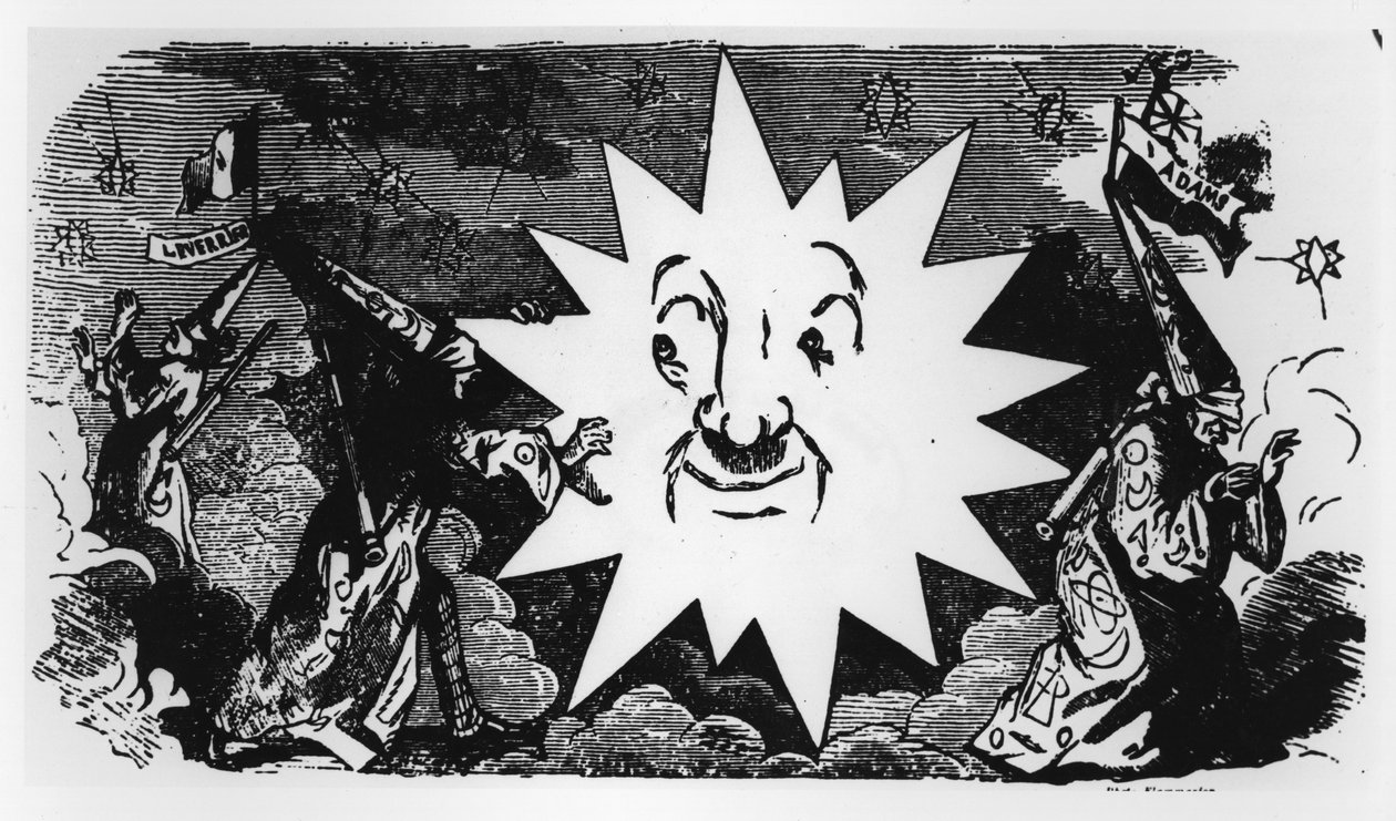 Caricature of the Discovery of Neptune by Cham
