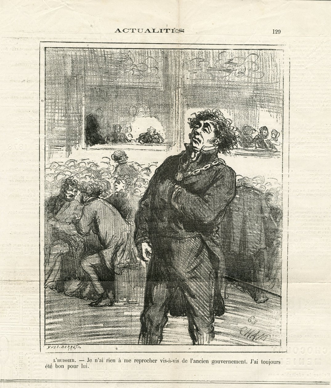 Illustration of Cham (1819-1879) in Le Charivari by Amédée de Noé
