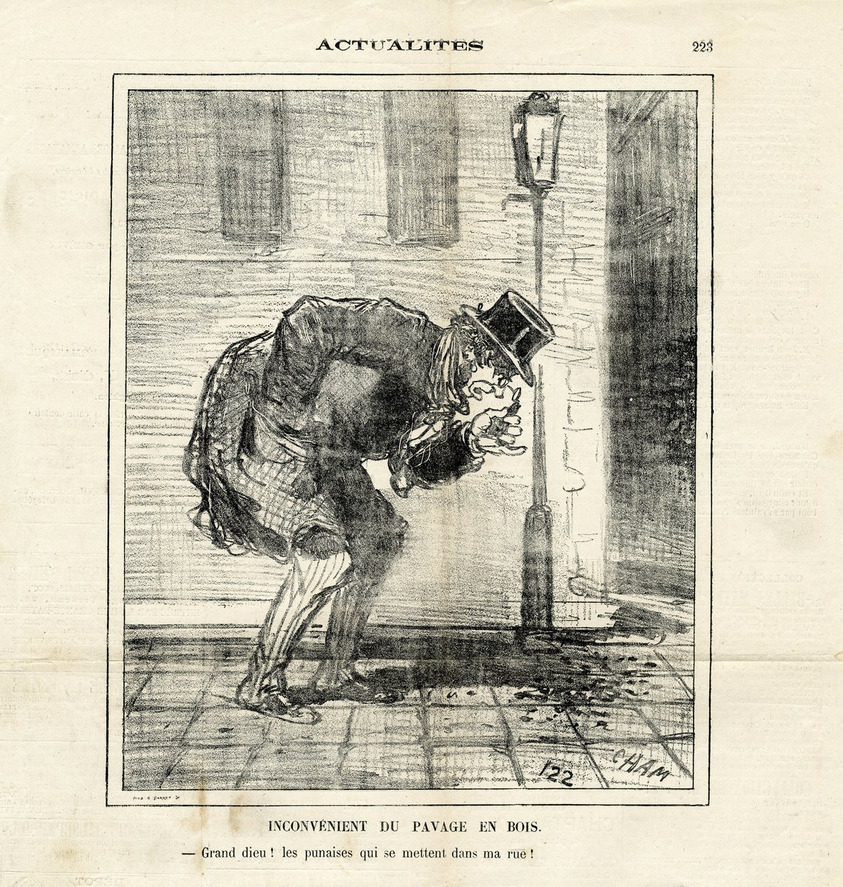 Illustration of Cham (1819-1879) in The Charivari by Amédée de Noé