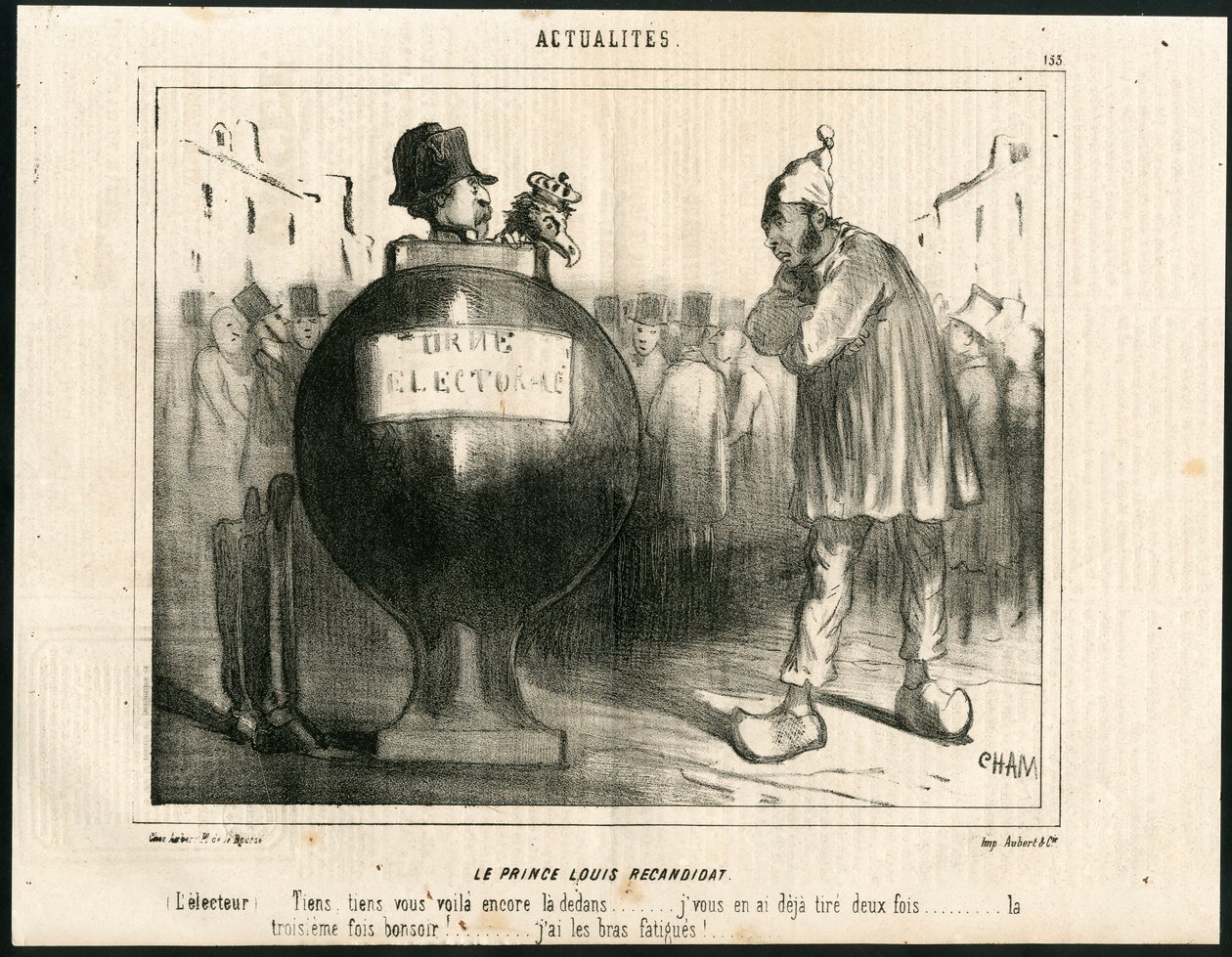Le Charivari, Satirical in B & W by Amédée de Noé