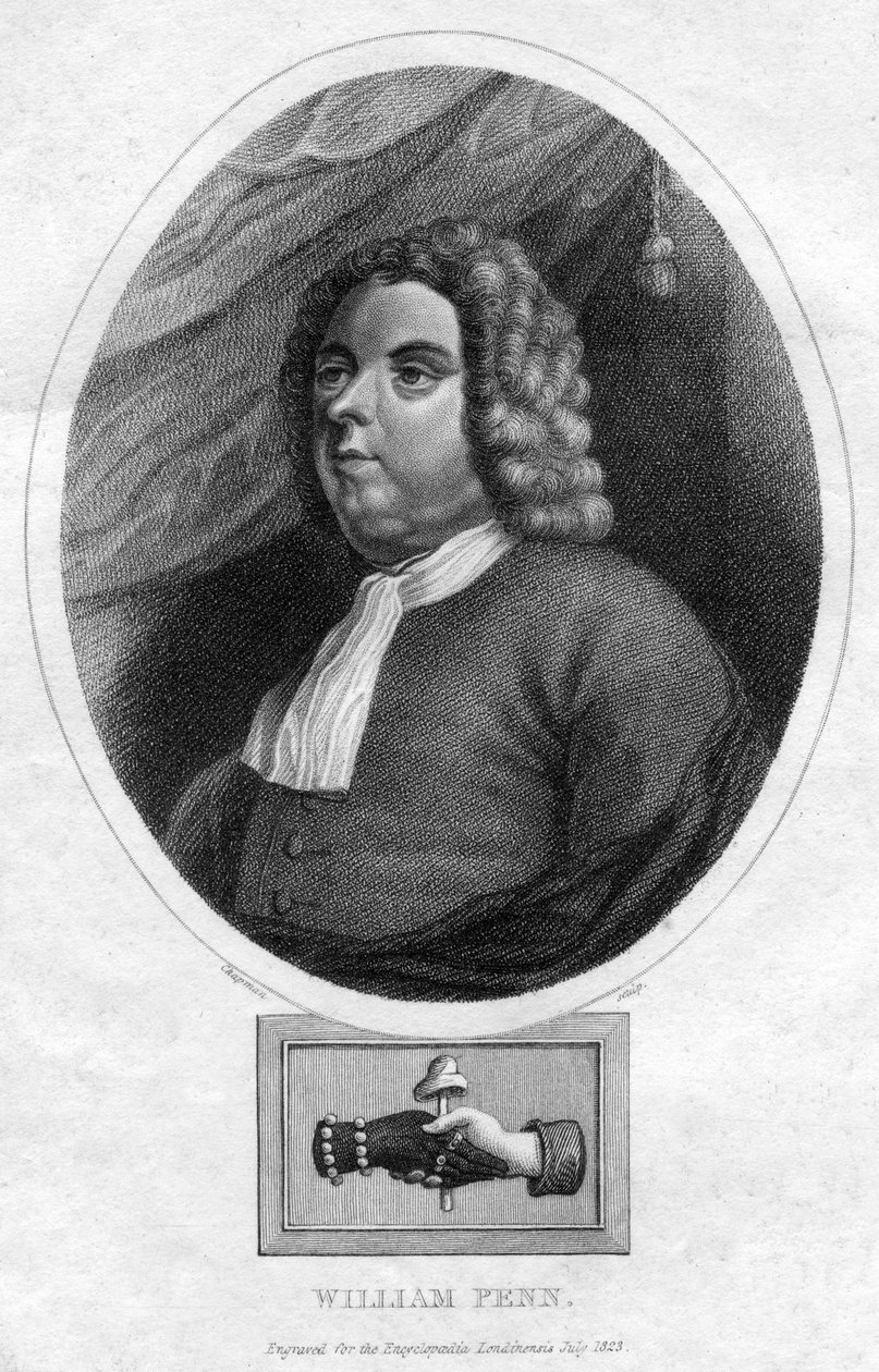 William Penn, founded the Province of Pennsylvania by Chapman and Co