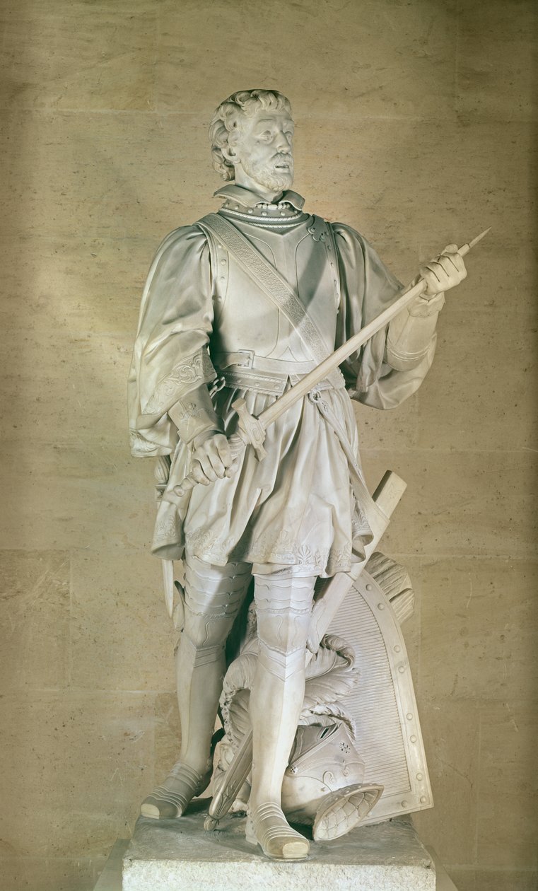 Statue of Pierre du Terrail (1476-1524) Chevalier de Bayard, 1787 by Charles Antoine Bridan