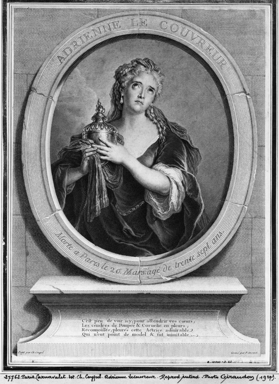 Adrienne Lecouvreur (1692-1730) by Charles Antoine Coypel